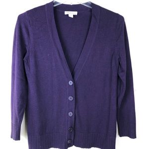 COLDWATER CREEK Purple Cardigan Size Small (8)